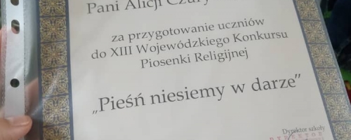 XII Wojewódzki Festiwal Piosenki Religijnej 